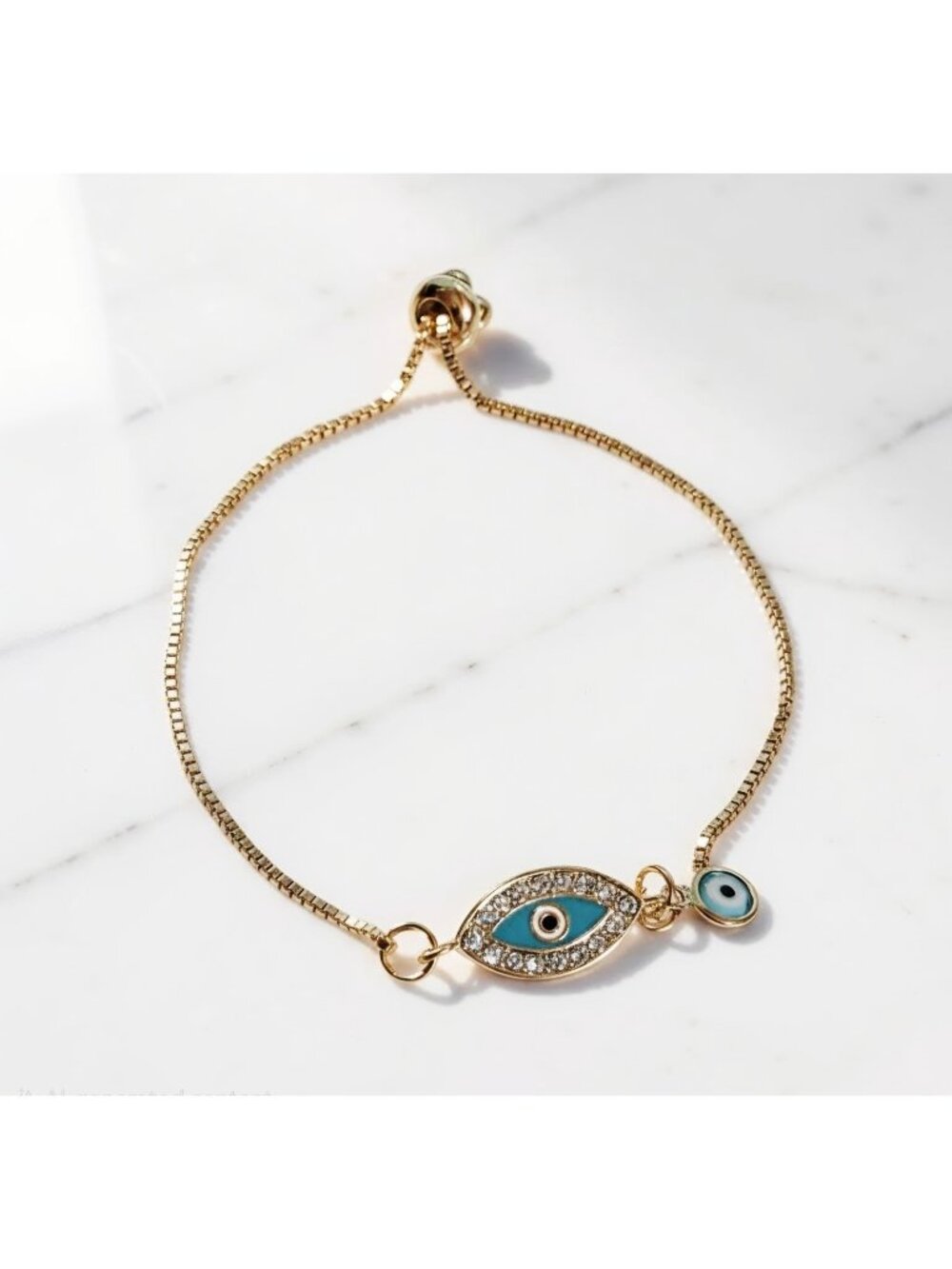 Evil Eye Bracelet 18k Gold Plated Cubic Zirconia Eye Bracelet Jewelry Gift